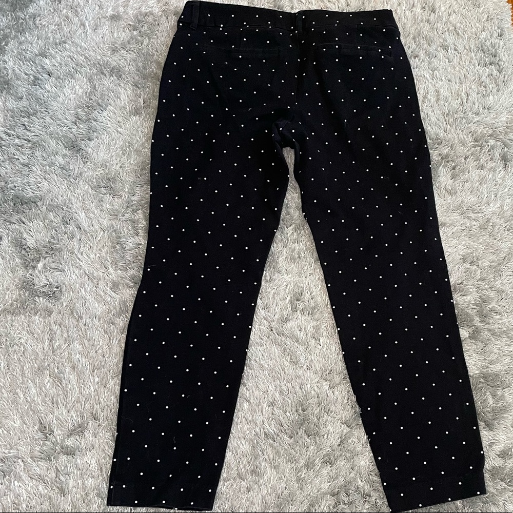 Black and white polka dot pant